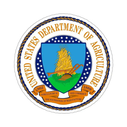 Department of Agriculture STICKER Vinyl Die-Cut Decal - The Sticker Space