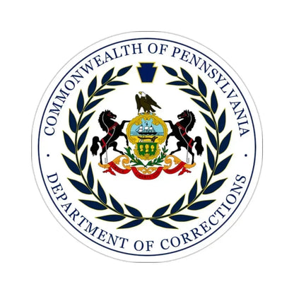 Department of Corrections of Pennsylvania STICKER Vinyl Die-Cut Decal 2 Inch - The Sticker Space