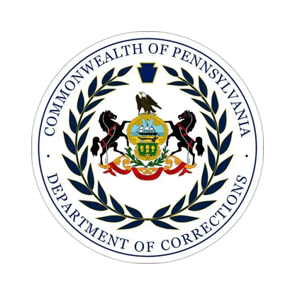 Department of Corrections of Pennsylvania STICKER Vinyl Die-Cut Decal 3 Inch - The Sticker Space