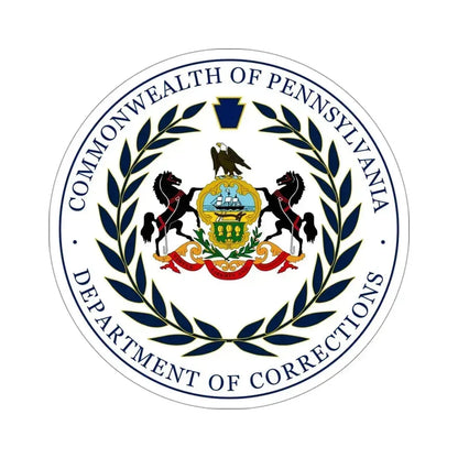 Department of Corrections of Pennsylvania STICKER Vinyl Die-Cut Decal 4 Inch - The Sticker Space