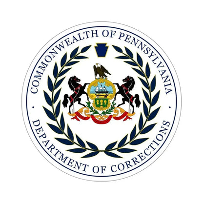Department of Corrections of Pennsylvania STICKER Vinyl Die-Cut Decal 5 Inch - The Sticker Space