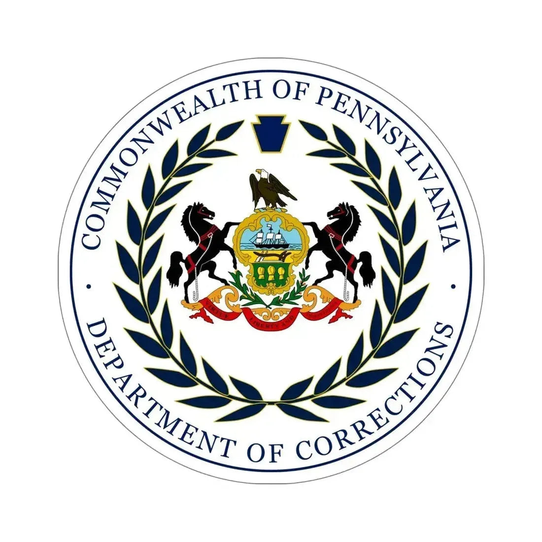 Department of Corrections of Pennsylvania STICKER Vinyl Die-Cut Decal 6 Inch - The Sticker Space