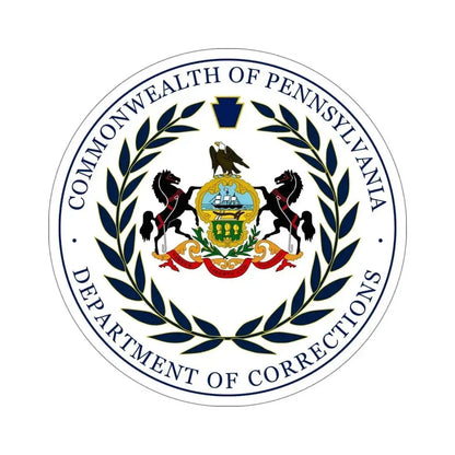 Department of Corrections of Pennsylvania STICKER Vinyl Die-Cut Decal 6 Inch - The Sticker Space