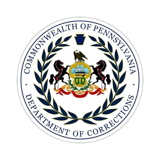 Department of Corrections of Pennsylvania STICKER Vinyl Die-Cut Decal 6 Inch - The Sticker Space