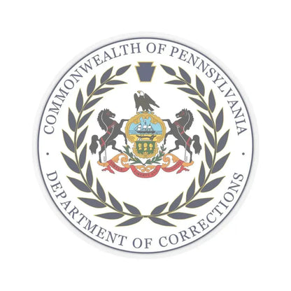 Department of Corrections of Pennsylvania - STICKER Vinyl Kiss-Cut Decal 4 Inch Transparent - The Sticker Space