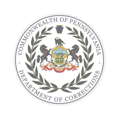 Department of Corrections of Pennsylvania - STICKER Vinyl Kiss-Cut Decal 6 Inch Transparent - The Sticker Space