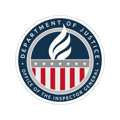 Department of Justice Office of the Inspector General STICKER Vinyl Die-Cut Decal-3 Inch-The Sticker Space