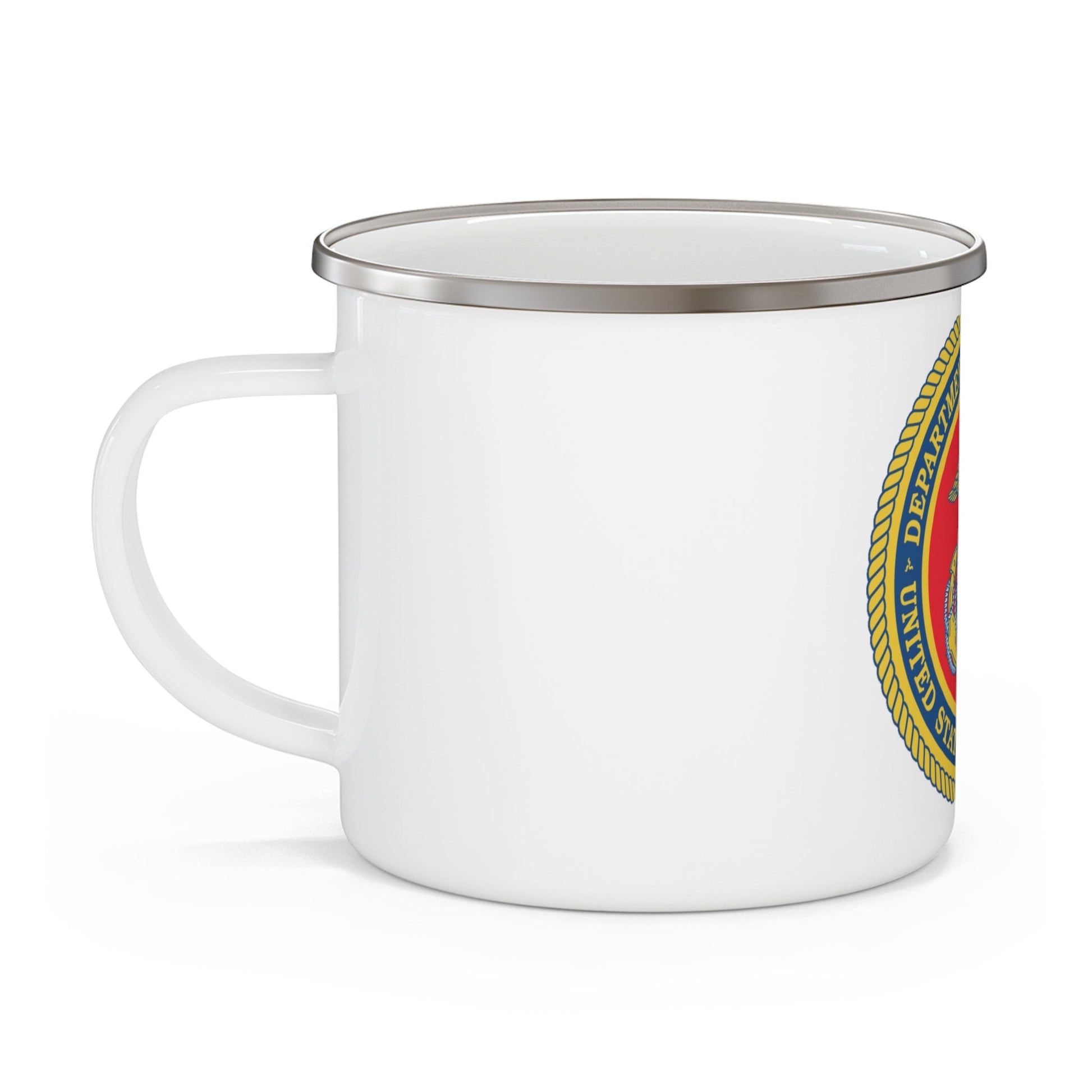 Department Of The Navy United States Marine Corps (USMC) Enamel Mug-12oz-The Sticker Space