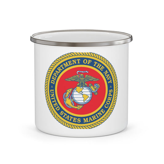 Department Of The Navy United States Marine Corps (USMC) Enamel Mug-12oz-The Sticker Space