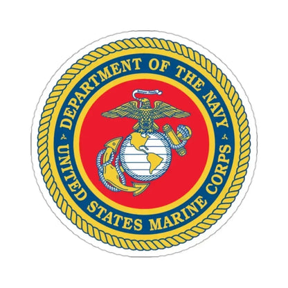 Department Of The Navy United States Marine Corps (USMC) STICKER Vinyl Kiss-Cut Decal 2 Inch White - The Sticker Space