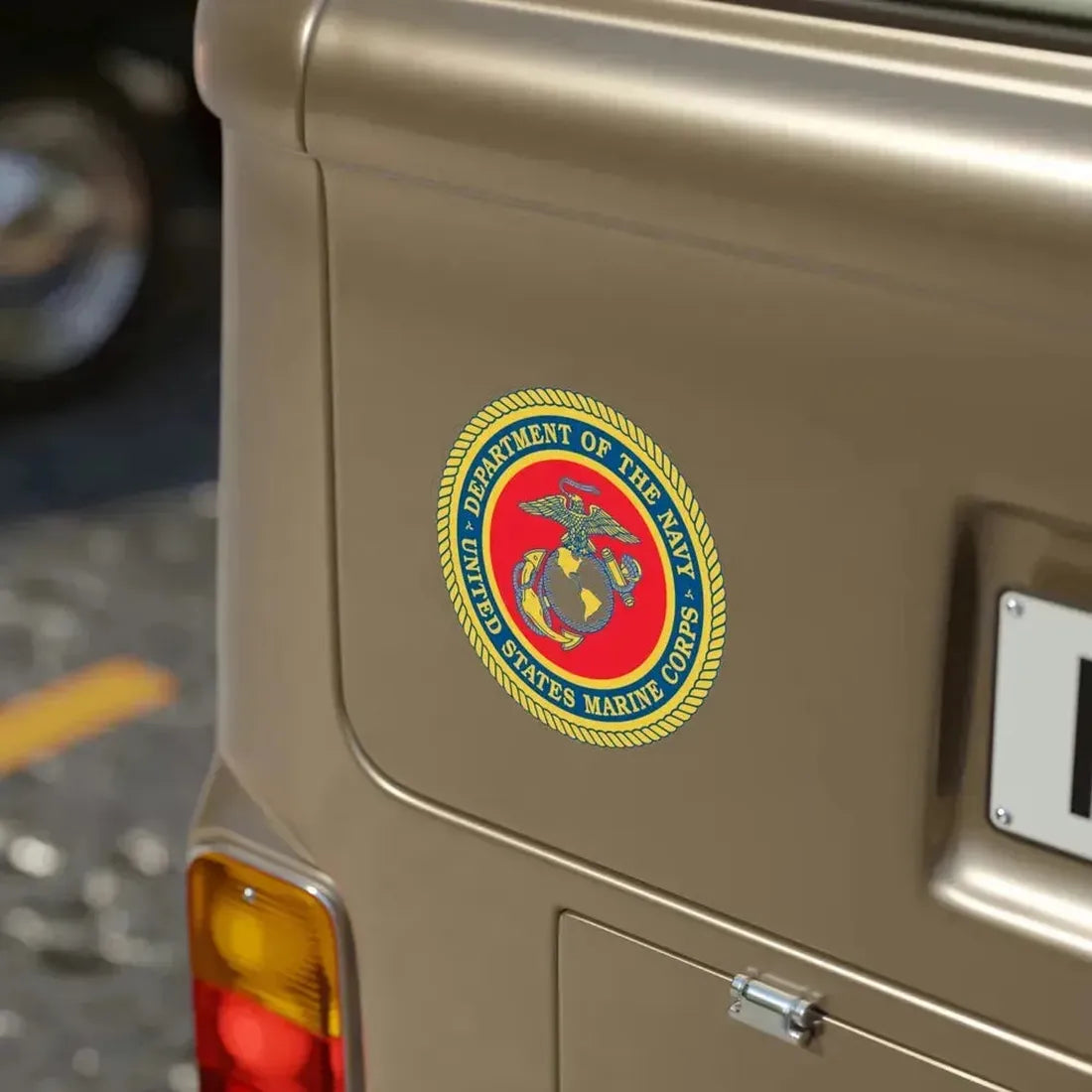 Department Of The Navy United States Marine Corps (USMC) Transparent STICKER Die-Cut Vinyl Decal - The Sticker Space