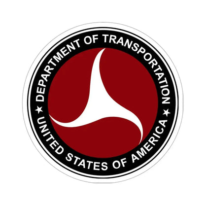 Department of Transportation 1980 STICKER Vinyl Die-Cut Decal 3 Inch - The Sticker Space