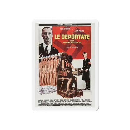 DEPORTED WOMEN OF THE SS SPECIAL SECTION 1976 Movie Poster - Refrigerator Magnet 6 Inch - The Sticker Space