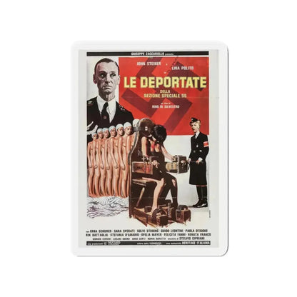 DEPORTED WOMEN OF THE SS SPECIAL SECTION 1976 Movie Poster - Refrigerator Magnet - The Sticker Space