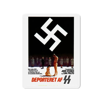 DEPORTED WOMEN OF THE SS SPECIAL SECTION (DANISH) 1976 Movie Poster - Refrigerator Magnet - The Sticker Space