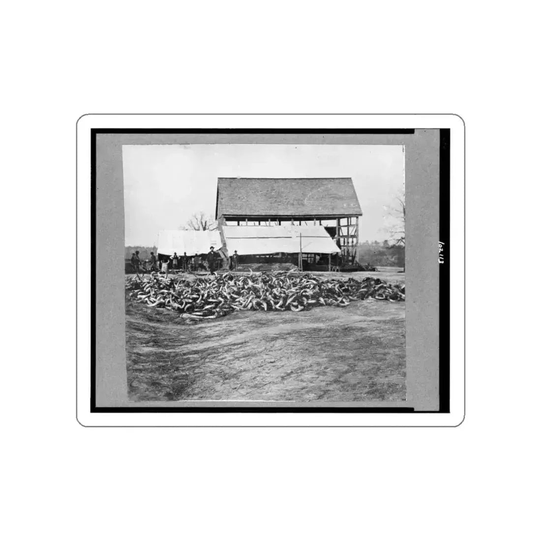 Depot Of The Commissary, Cedar Level, Virginia (U.S. Civil War) STICKER Vinyl Die-Cut Decal White Die-Cut 5 Inch - The Sticker Space