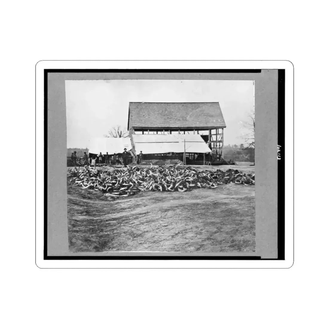 Depot of the Commissary, Cedar Level, Virginia (U.S. Civil War) STICKER Vinyl Kiss-Cut Decal 3 Inch White - The Sticker Space