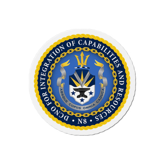 Deputy Chief of Naval Operations for Integration of Capabilities and Resources N8 (U.S. Navy) Die-Cut Magnet-2" x 2"-The Sticker Space