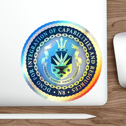 Deputy Chief of Naval Operations for Integration of Capabilities and Resources N8 (U.S. Navy) Holographic STICKER Die-Cut Vinyl Decal-The Sticker Space