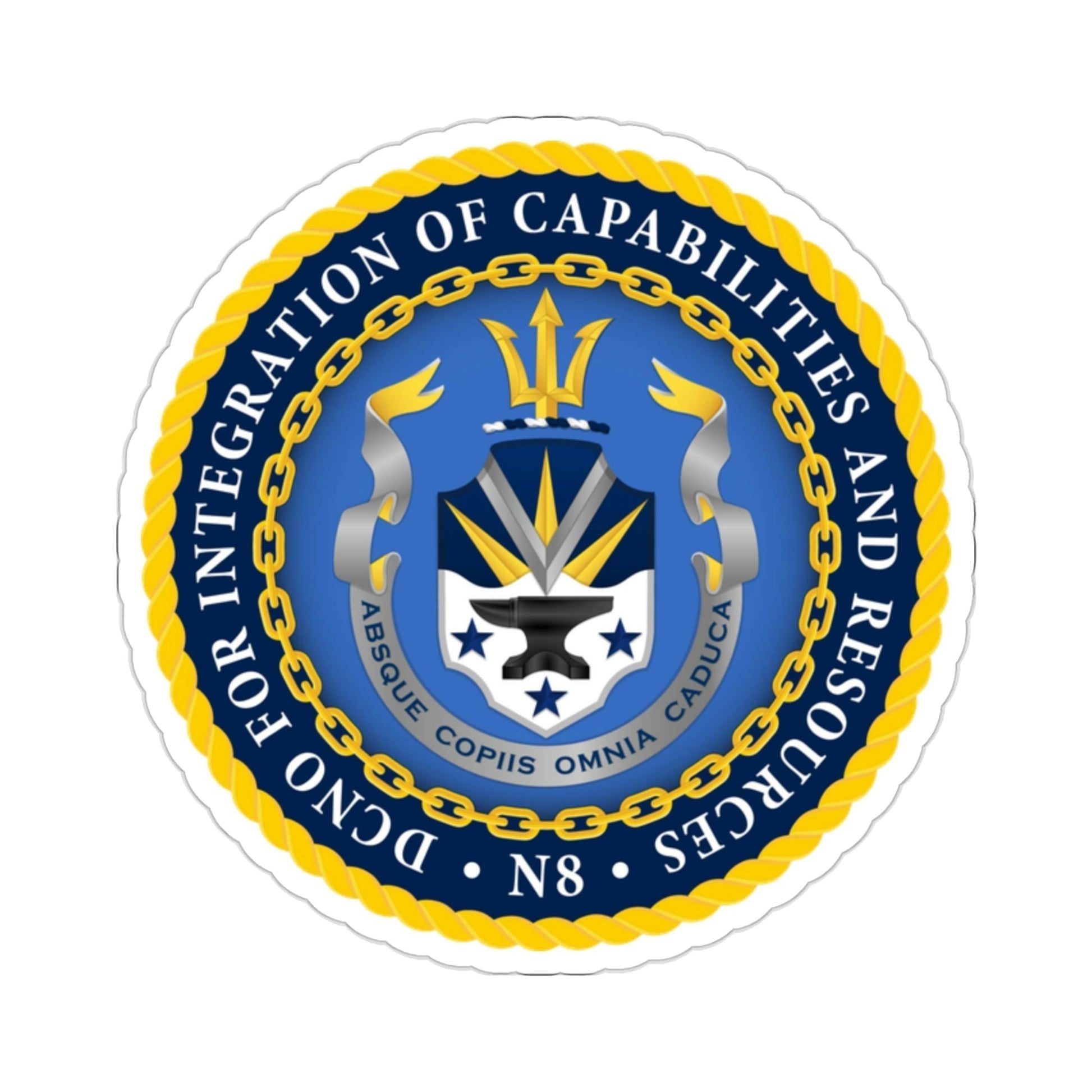 Deputy Chief of Naval Operations for Integration of Capabilities and Resources N8 (U.S. Navy) STICKER Vinyl Die-Cut Decal-2 Inch-The Sticker Space