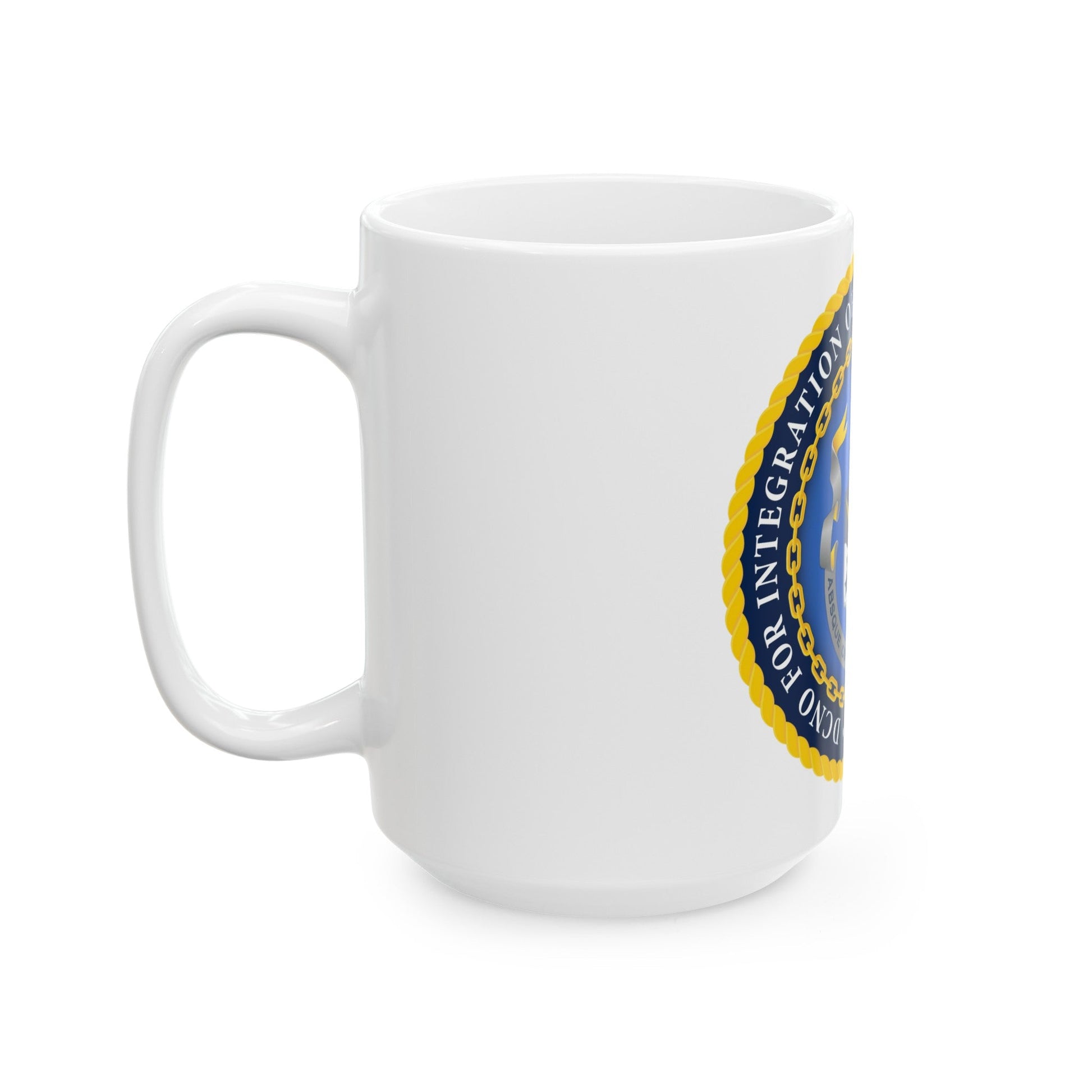 Deputy Chief of Naval Operations for Integration of Capabilities and Resources N8 (U.S. Navy) White Coffee Mug-The Sticker Space