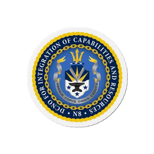 Deputy Chief of Naval Operations for Integration of Capabilities and Resources N8 (U.S. Navy) Refrigerator Magnet 2 Inch - The Sticker Space