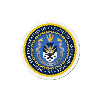 Deputy Chief of Naval Operations for Integration of Capabilities and Resources N8 (U.S. Navy) Refrigerator Magnet 5 Inch - The Sticker Space