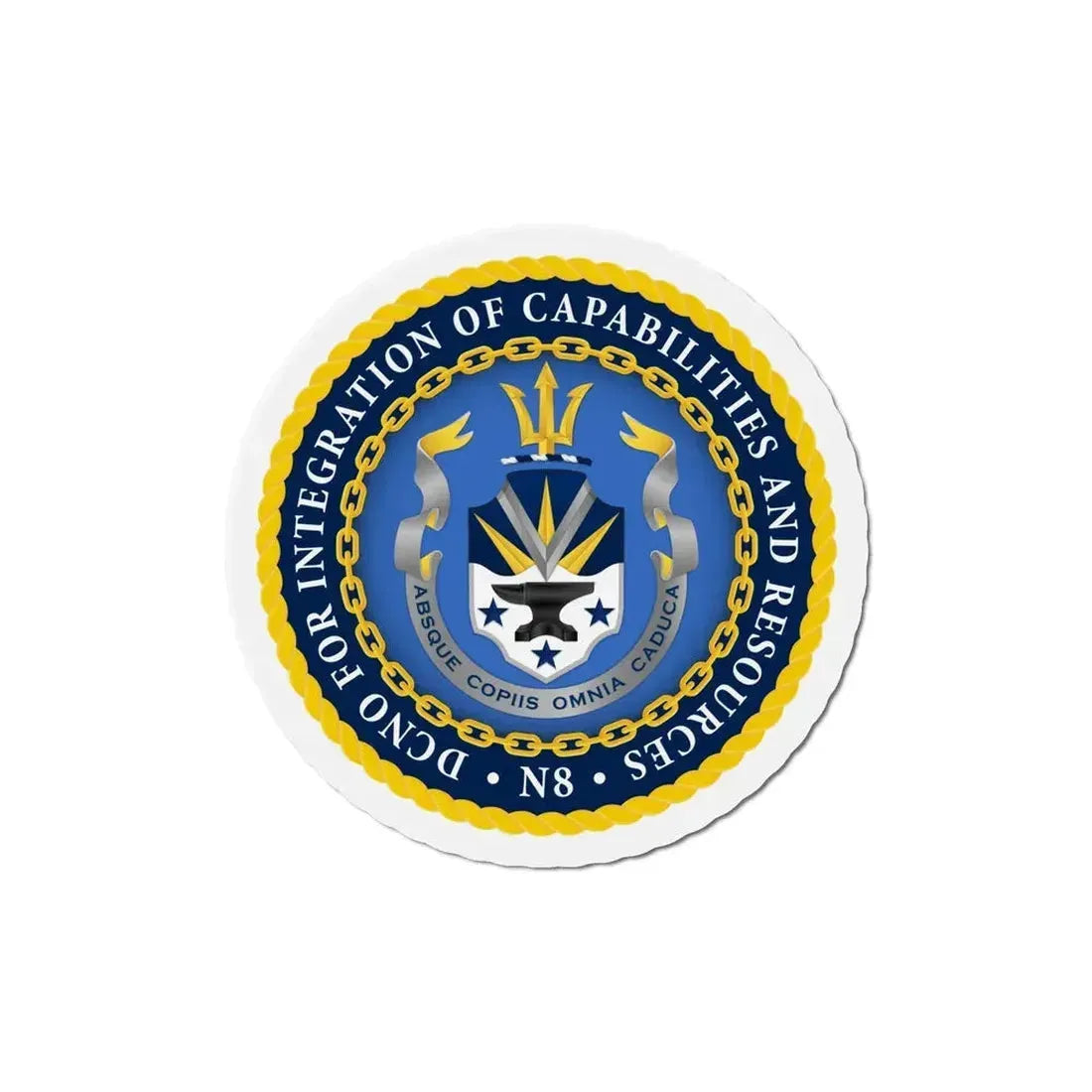 Deputy Chief of Naval Operations for Integration of Capabilities and Resources N8 (U.S. Navy) Refrigerator Magnet 6 Inch - The Sticker Space