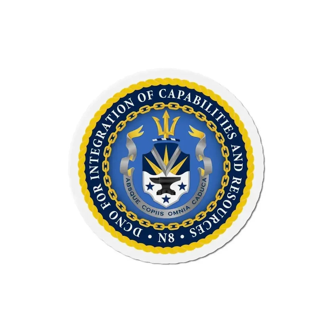 Deputy Chief of Naval Operations for Integration of Capabilities and Resources N8 (U.S. Navy) Refrigerator Magnet - The Sticker Space