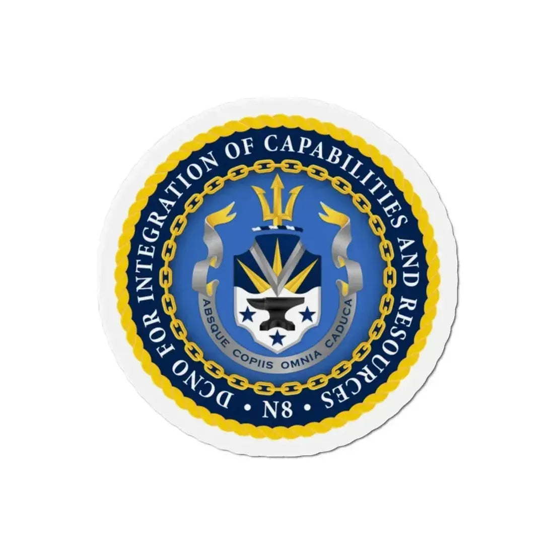 Deputy Chief of Naval Operations for Integration of Capabilities and Resources N8 (U.S. Navy) Refrigerator Magnet - The Sticker Space