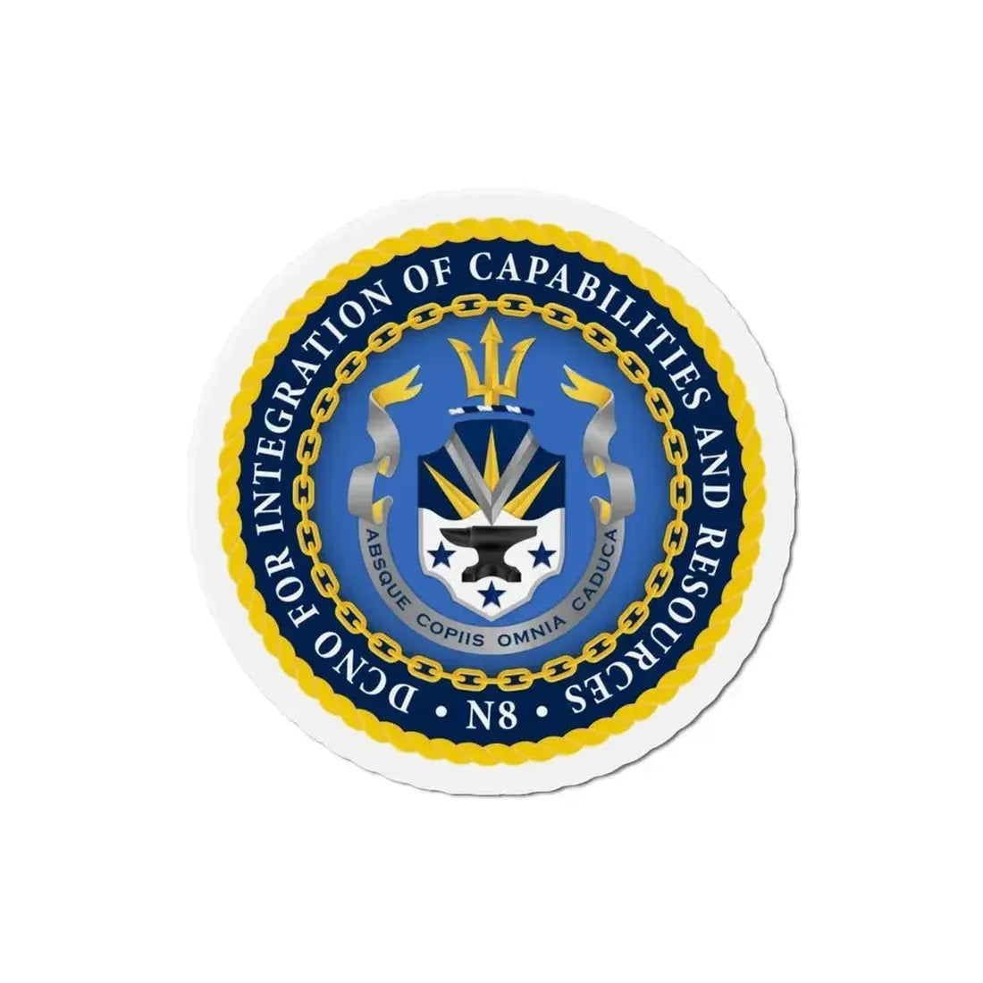 Deputy Chief of Naval Operations for Integration of Capabilities and Resources N8 (U.S. Navy) Refrigerator Magnet - The Sticker Space