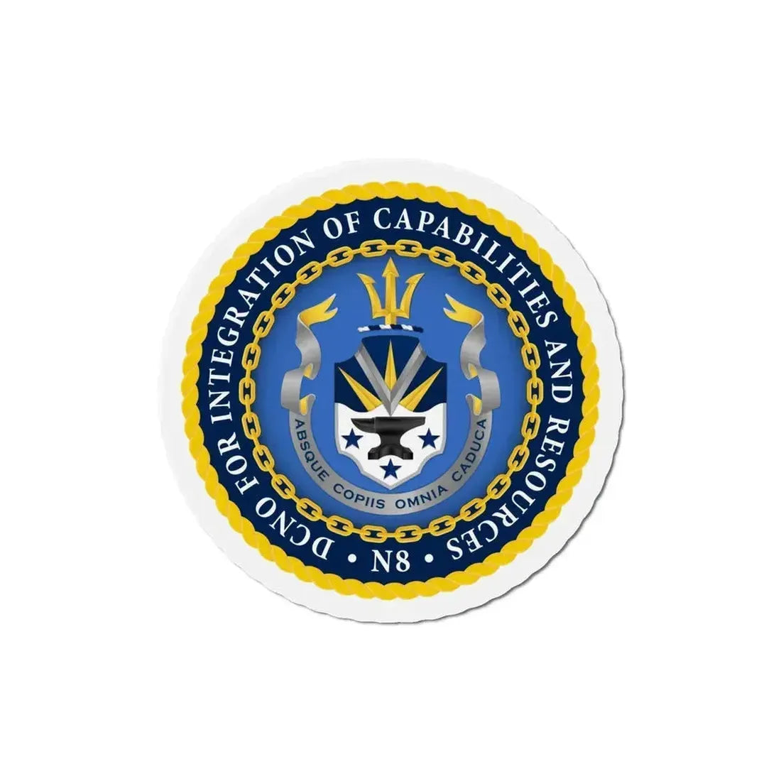 Deputy Chief of Naval Operations for Integration of Capabilities and Resources N8 (U.S. Navy) Refrigerator Magnet - The Sticker Space