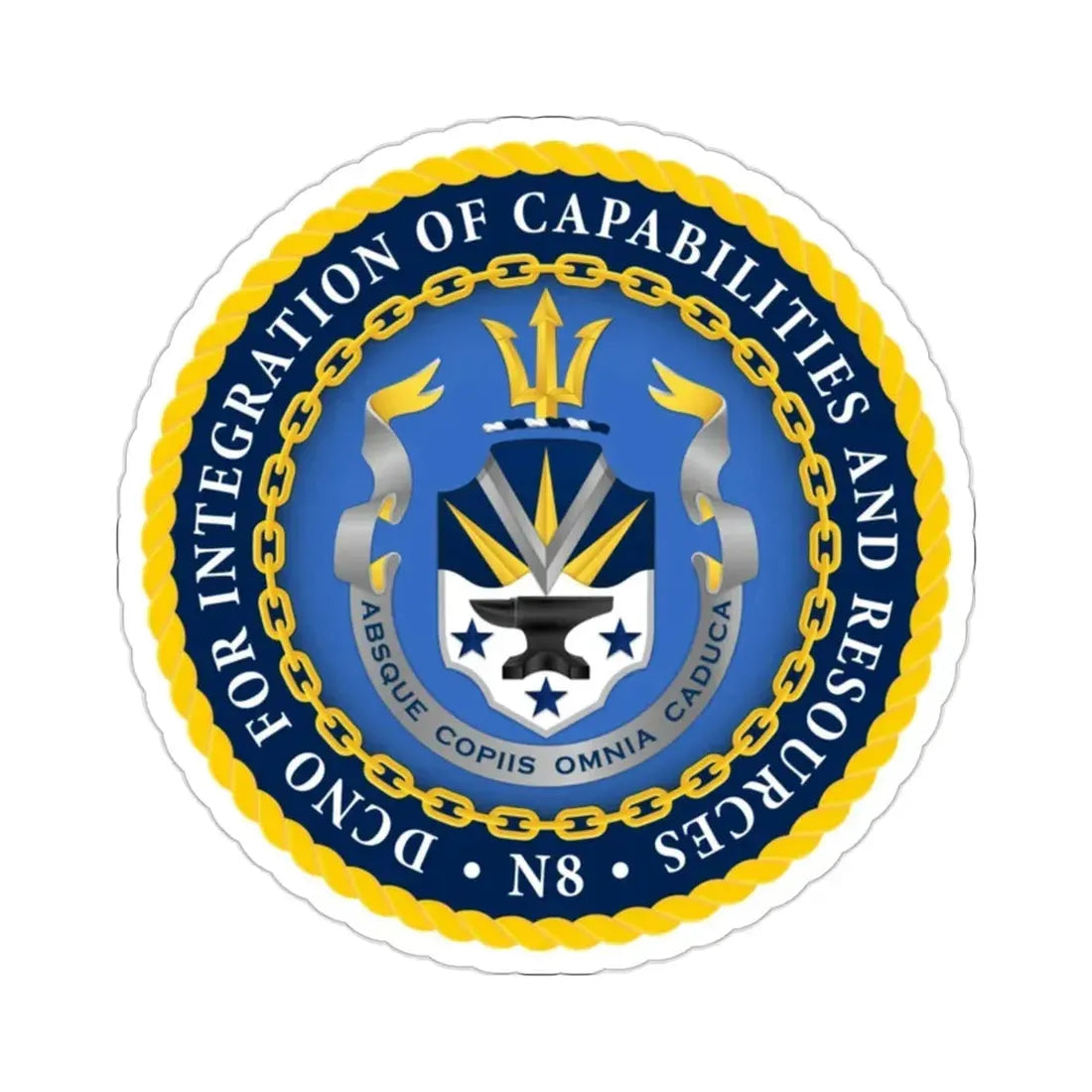 Deputy Chief of Naval Operations for Integration of Capabilities and Resources N8 (U.S. Navy) STICKER Vinyl Die-Cut Decal 2 Inch - The Sticker Space