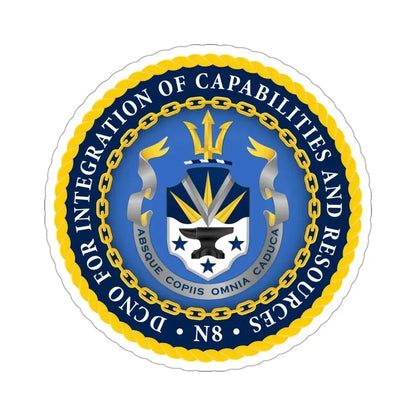Deputy Chief of Naval Operations for Integration of Capabilities and Resources N8 (U.S. Navy) STICKER Vinyl Die-Cut Decal 3 Inch - The Sticker Space