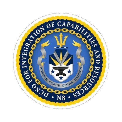 Deputy Chief of Naval Operations for Integration of Capabilities and Resources N8 (U.S. Navy) STICKER Vinyl Die-Cut Decal 4 Inch - The Sticker Space