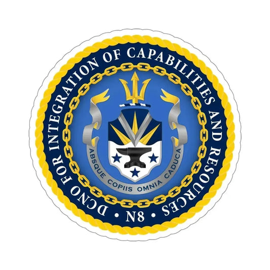 Deputy Chief of Naval Operations for Integration of Capabilities and Resources N8 (U.S. Navy) STICKER Vinyl Die-Cut Decal 5 Inch - The Sticker Space