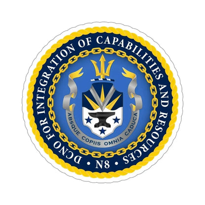 Deputy Chief of Naval Operations for Integration of Capabilities and Resources N8 (U.S. Navy) STICKER Vinyl Die-Cut Decal 5 Inch - The Sticker Space