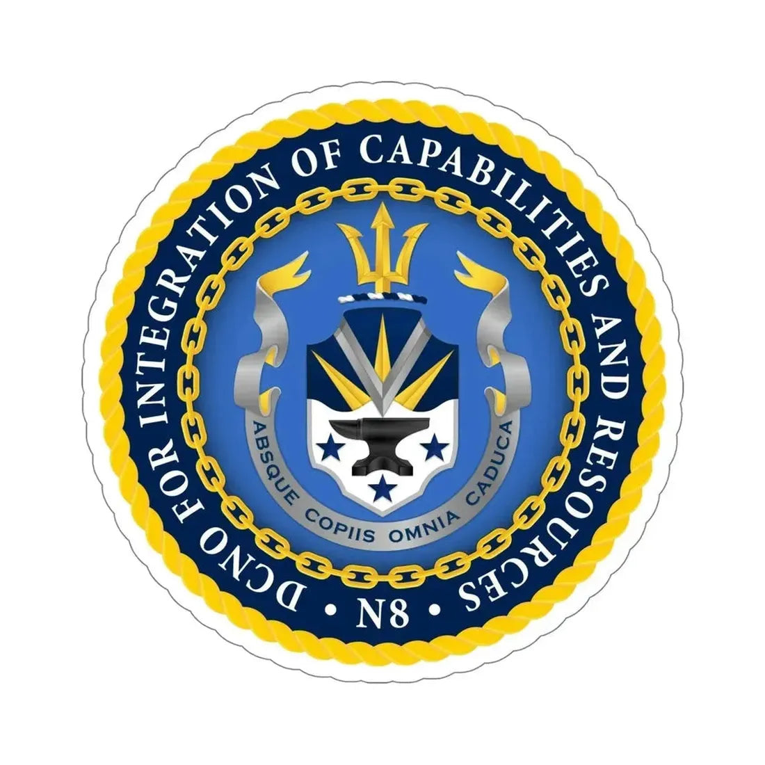 Deputy Chief of Naval Operations for Integration of Capabilities and Resources N8 (U.S. Navy) STICKER Vinyl Die-Cut Decal - The Sticker Space