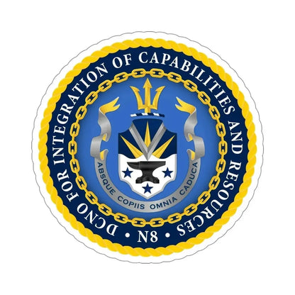 Deputy Chief of Naval Operations for Integration of Capabilities and Resources N8 (U.S. Navy) STICKER Vinyl Die-Cut Decal - The Sticker Space