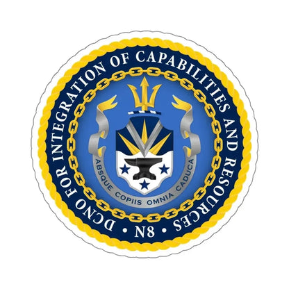 Deputy Chief of Naval Operations for Integration of Capabilities and Resources N8 (U.S. Navy) STICKER Vinyl Kiss-Cut Decal 6 Inch White - The Sticker Space