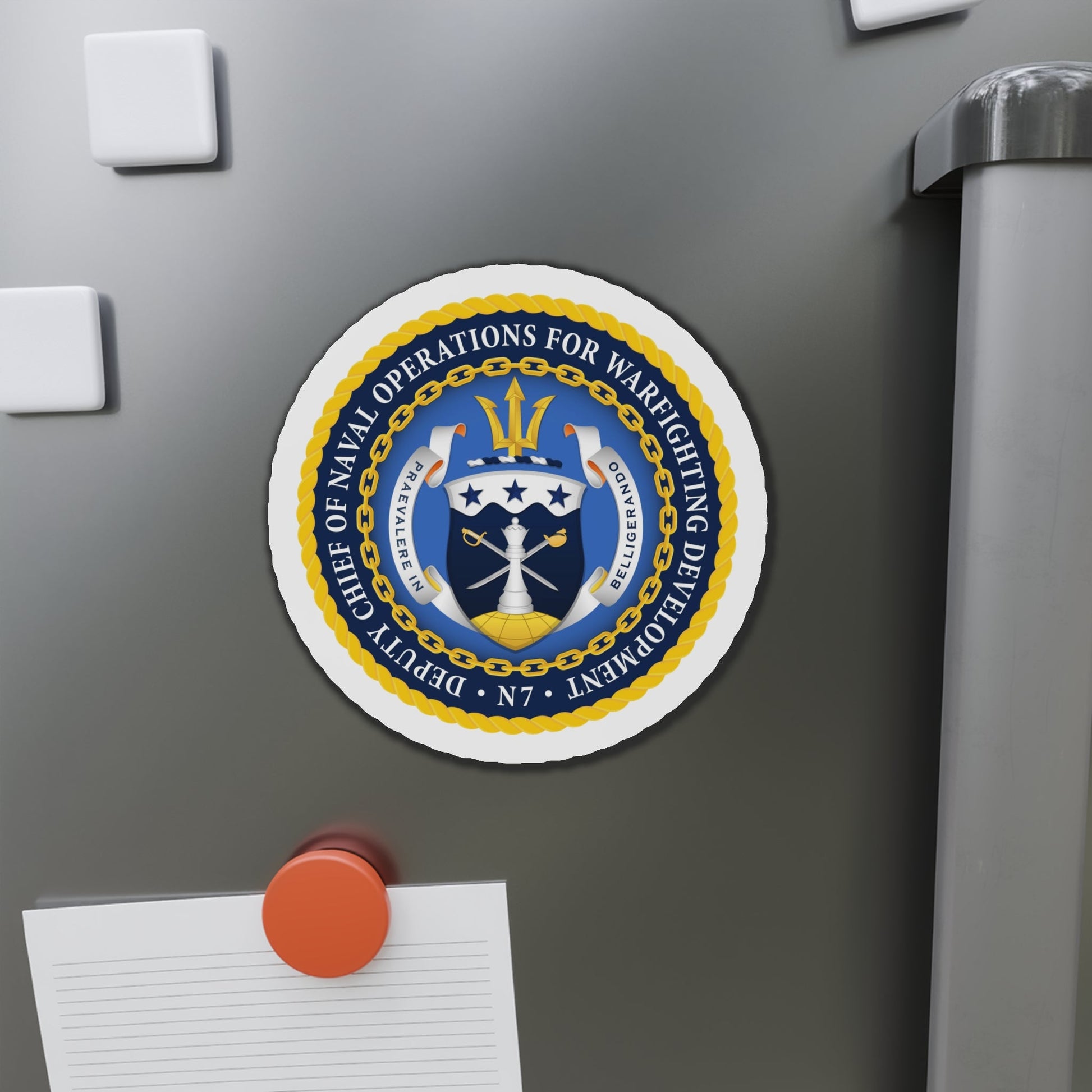 Deputy Chief of Naval Operations for Warfighting Development N7 (U.S. Navy) Die-Cut Magnet-The Sticker Space