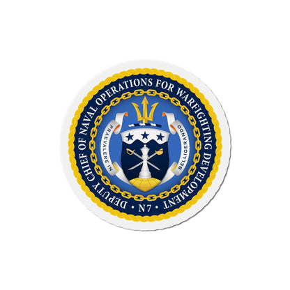 Deputy Chief of Naval Operations for Warfighting Development N7 (U.S. Navy) Die-Cut Magnet-6 × 6"-The Sticker Space