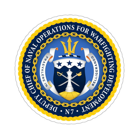 Deputy Chief of Naval Operations for Warfighting Development N7 (U.S. Navy) STICKER Vinyl Die-Cut Decal-6 Inch-The Sticker Space