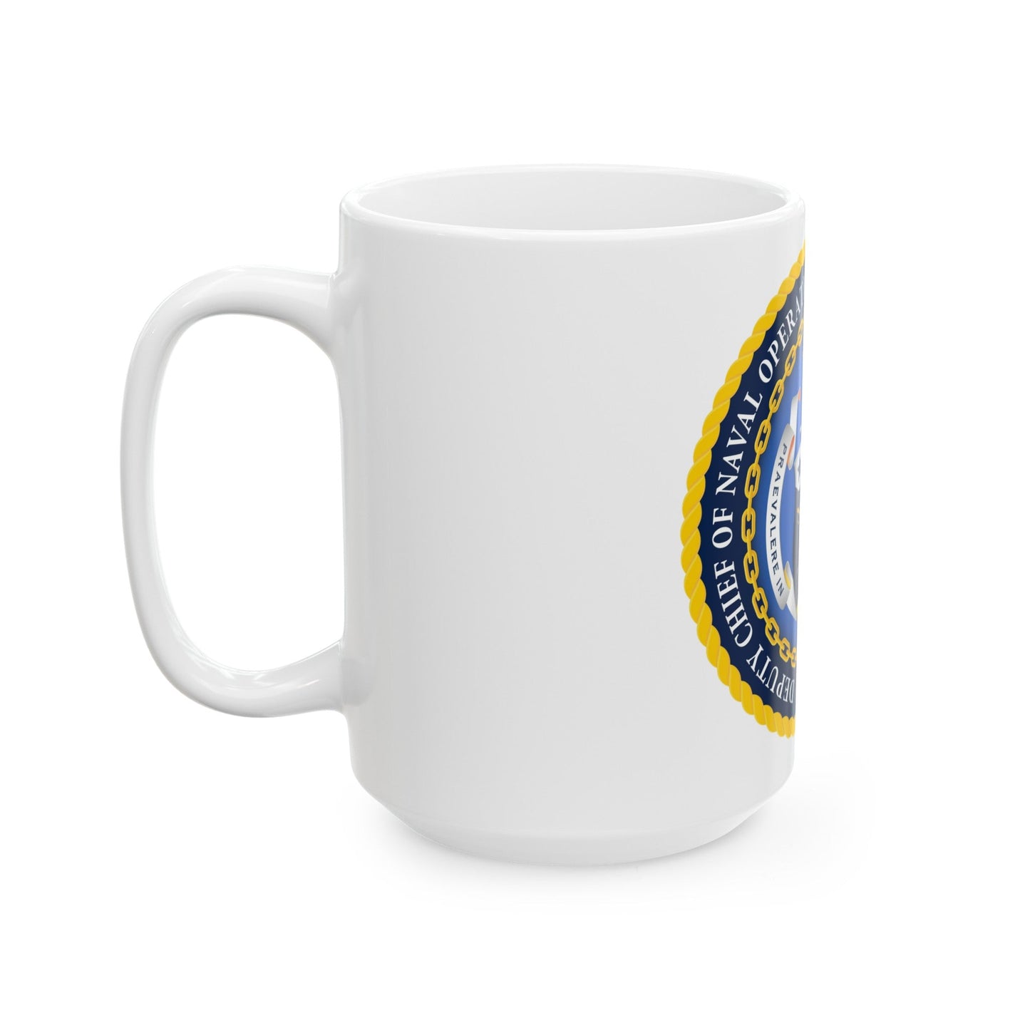 Deputy Chief of Naval Operations for Warfighting Development N7 (U.S. Navy) White Coffee Mug-The Sticker Space