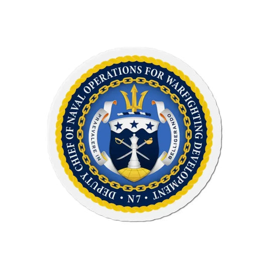 Deputy Chief of Naval Operations for Warfighting Development N7 (U.S. Navy) Refrigerator Magnet 2 Inch - The Sticker Space