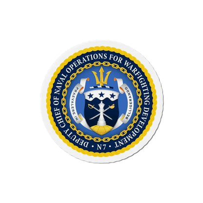 Deputy Chief of Naval Operations for Warfighting Development N7 (U.S. Navy) Refrigerator Magnet 4 Inch - The Sticker Space