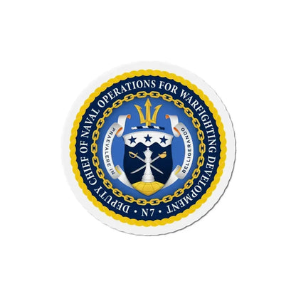 Deputy Chief of Naval Operations for Warfighting Development N7 (U.S. Navy) Refrigerator Magnet 6 Inch - The Sticker Space