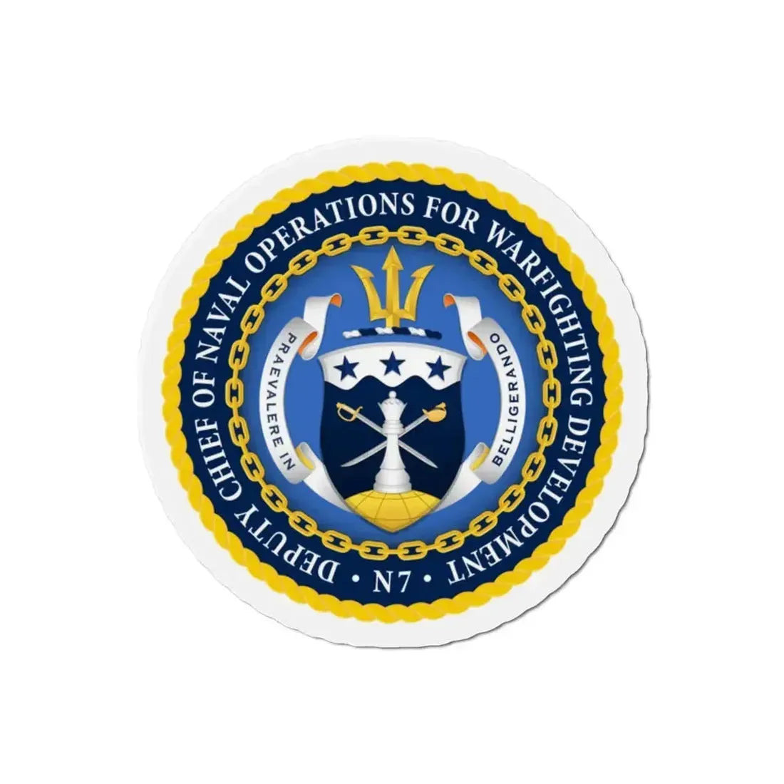 Deputy Chief of Naval Operations for Warfighting Development N7 (U.S. Navy) Refrigerator Magnet - The Sticker Space