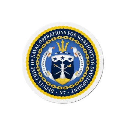 Deputy Chief of Naval Operations for Warfighting Development N7 (U.S. Navy) Refrigerator Magnet - The Sticker Space