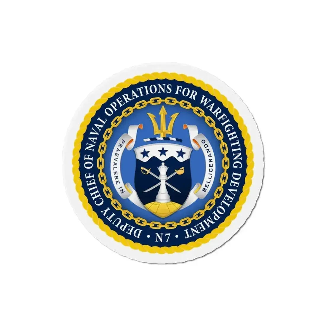 Deputy Chief of Naval Operations for Warfighting Development N7 (U.S. Navy) Refrigerator Magnet - The Sticker Space